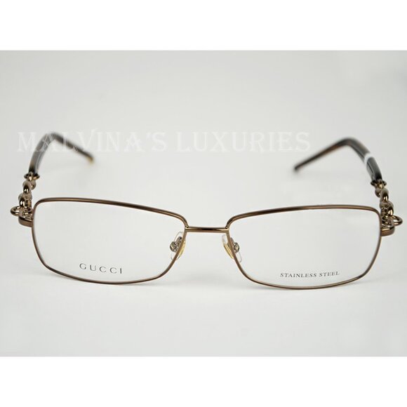 GUCCI EYEGLASSES GG 4251 TUV OPTICAL LENS MARINA CHAIN LOGO SIGNATURE - Picture 2 of 6